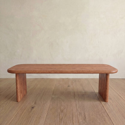 60 inch coffee table in red oak