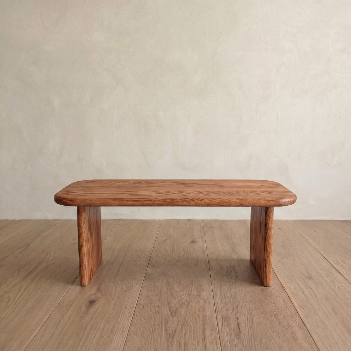 40 inch coffee table in red oak