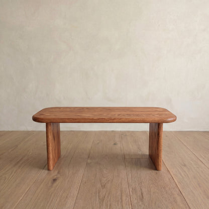 40 inch coffee table in red oak