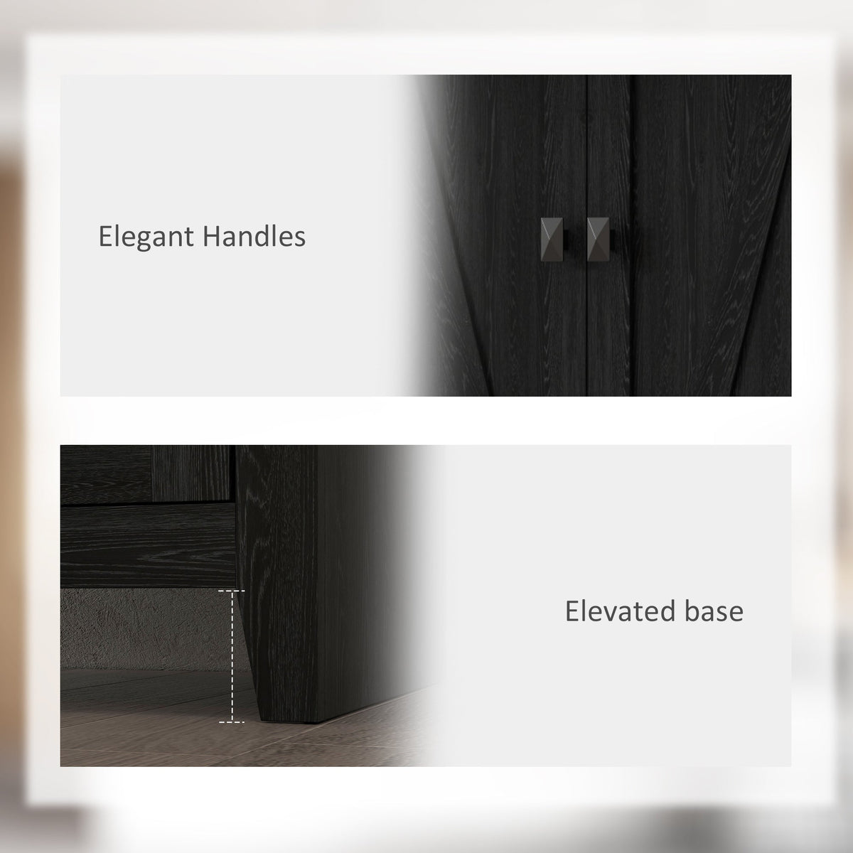 72" Freestanding Storage Cabinet, Kitchen Pantry Cabinet with Doors and Shelves for Dining Room, Natural