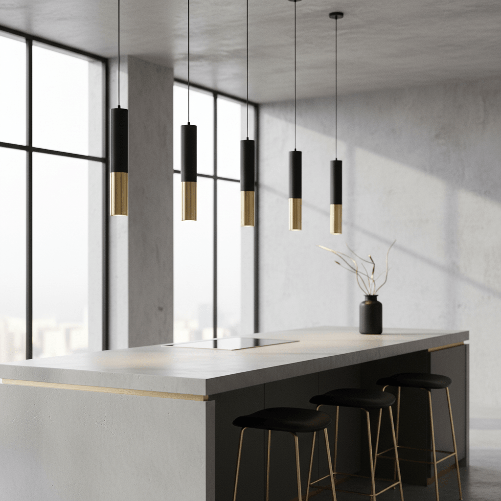 Stellan Two-Tone Tube Pendant