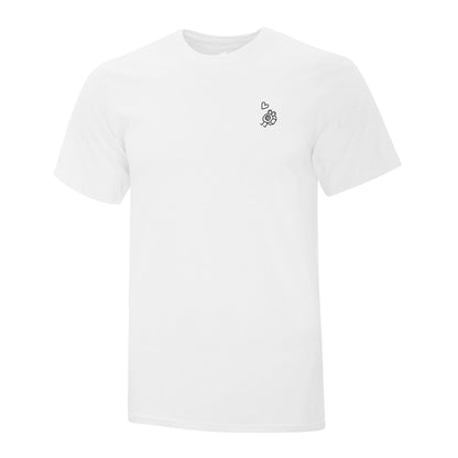 T-shirt Écrou brodé