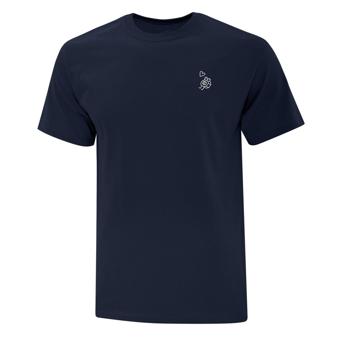 T-shirt Écrou brodé