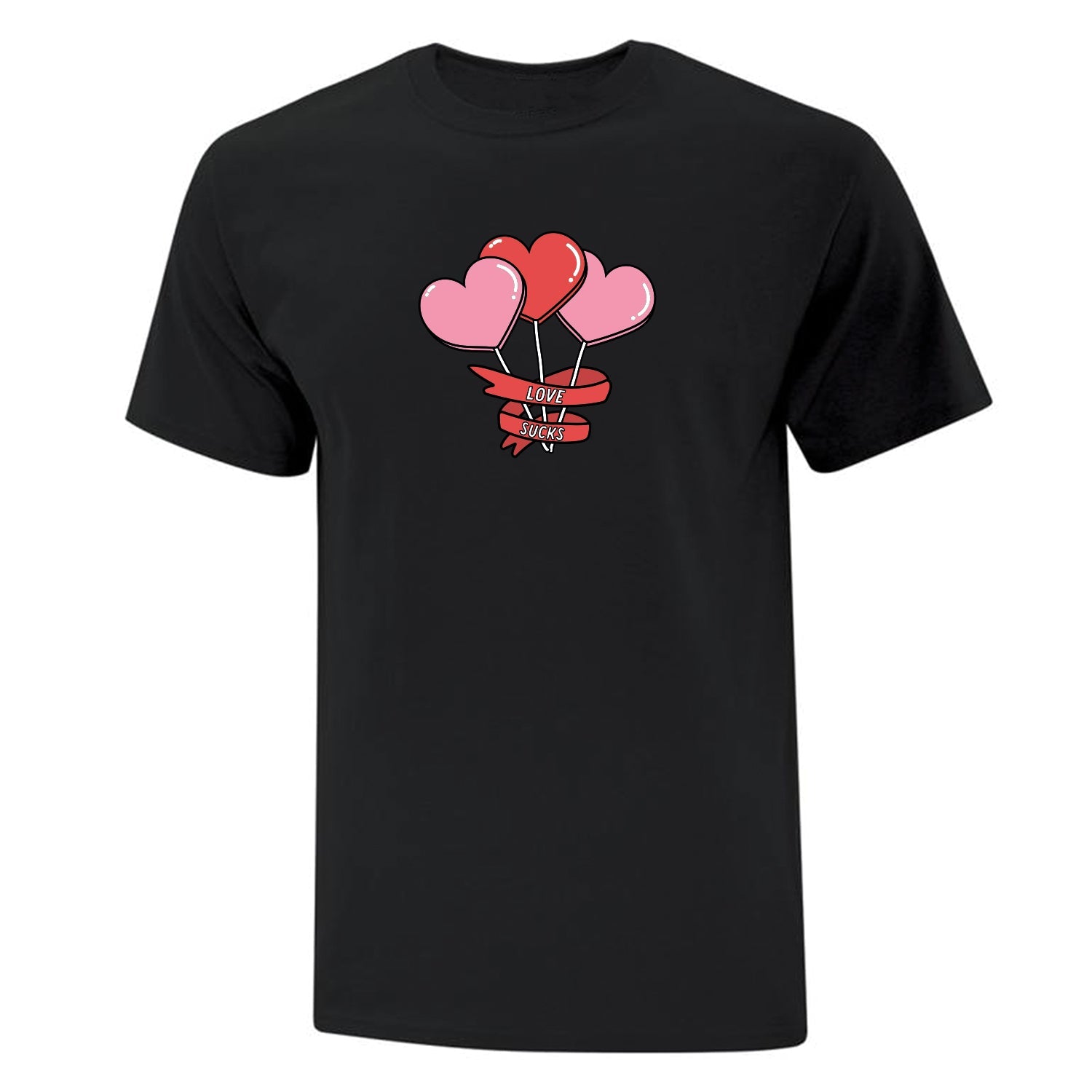 T-shirt "Love Sucks" imprimé