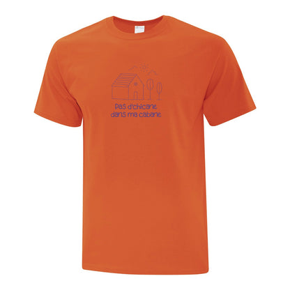 T-shirt "Pas d'chicane dans ma cabane" brodé