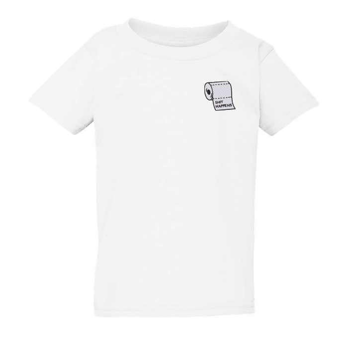 T-shirt "Shit Happens" pour tout petits brodé