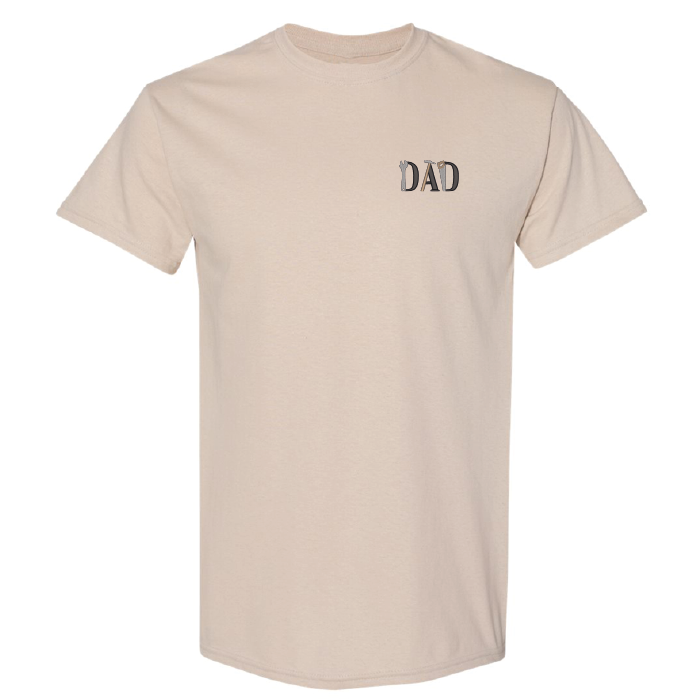 T-shirt Construction Dad brodé