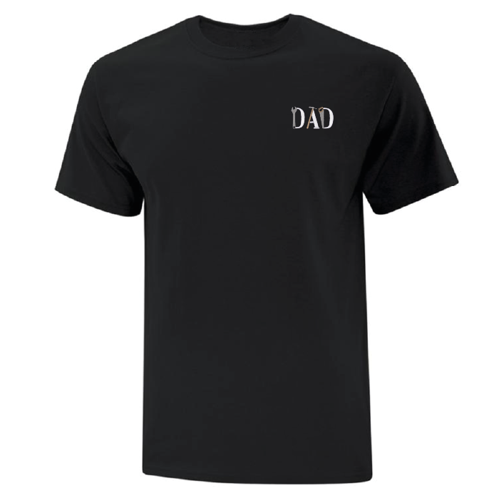 T-shirt Construction Dad brodé