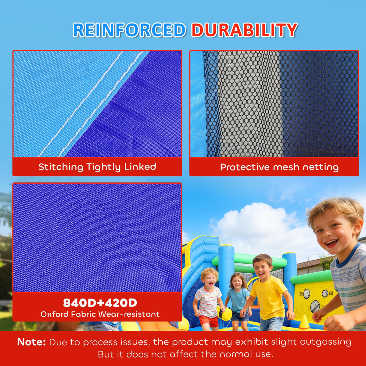 Bouncy Castle for Kids, Inflatable Bounce House with Slide, Pool (Ball Pit), Ball Shooting and Blower for Indoor Outdoor