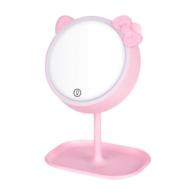 LED Makeup Mirror Desk Lamp - Cute Cartoon Design