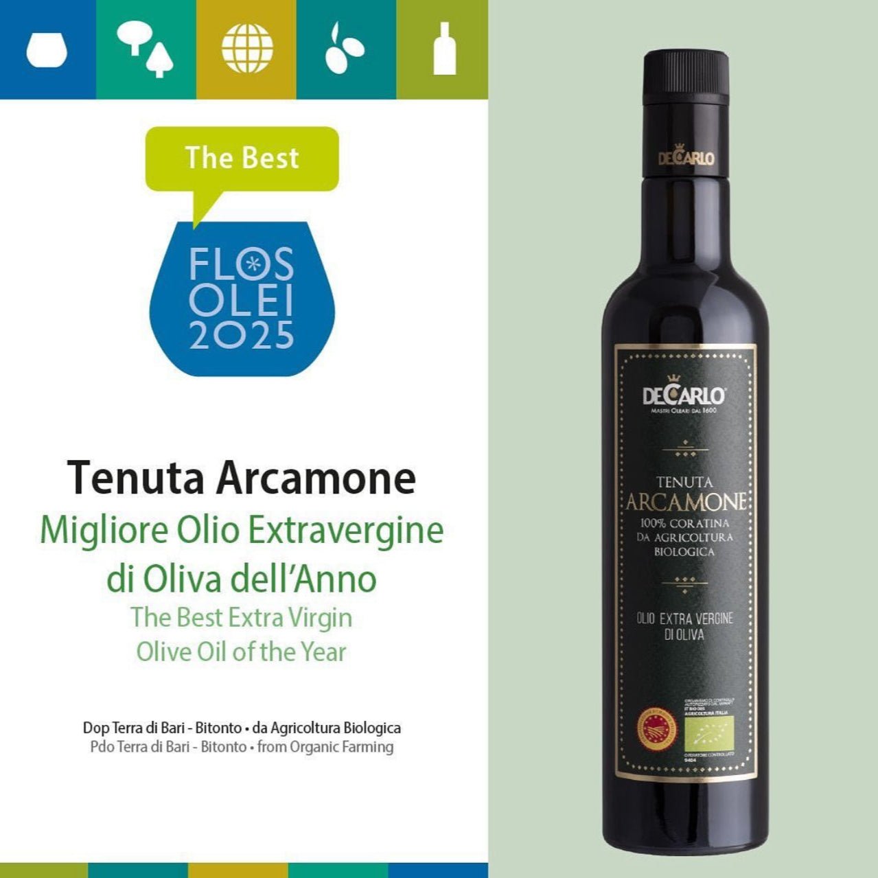 “TENUTA ARCAMONE” BIOLOGIQUE D.O.P. TERRA DI BARI-BITONTO - De Carlo