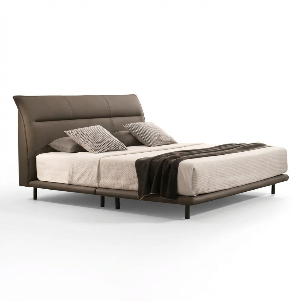 The Hudson Leather King Bed