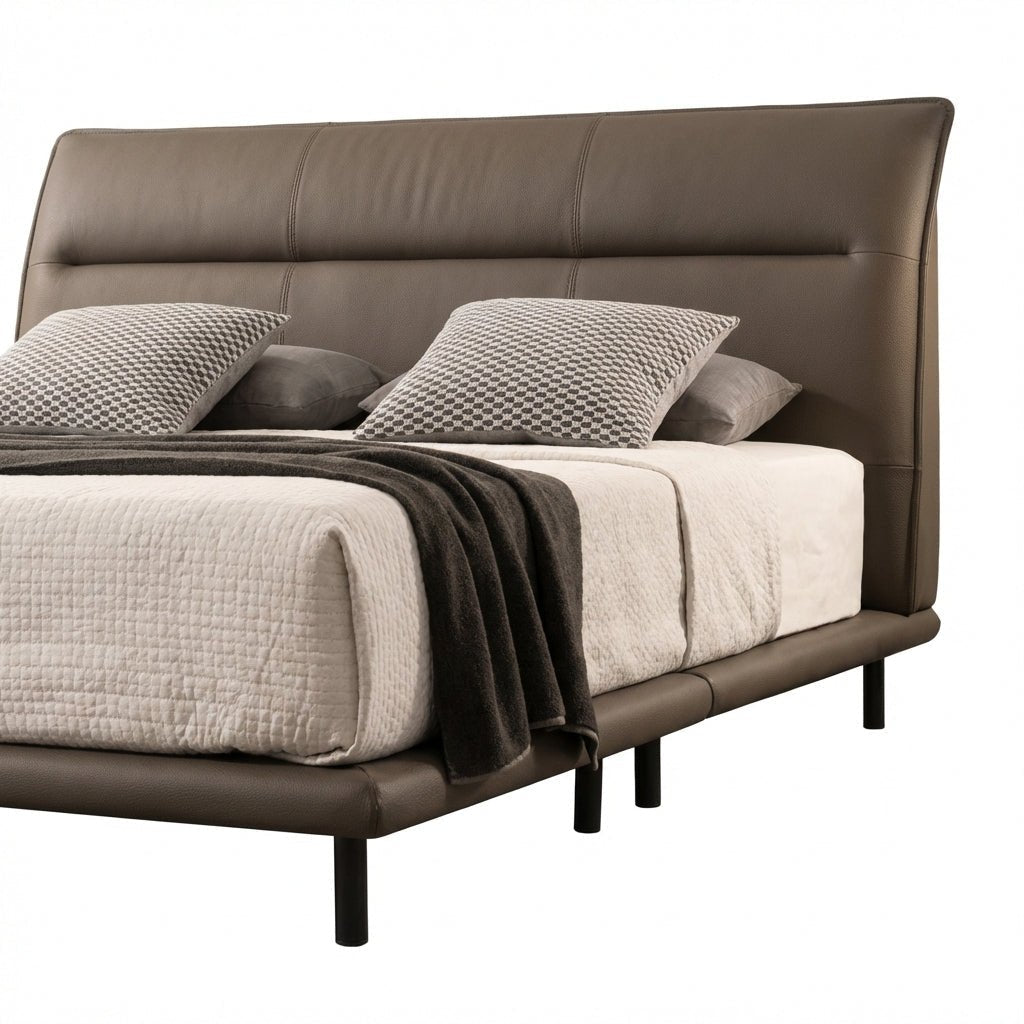 The Hudson Leather King Bed