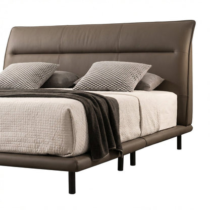 The Hudson Leather King Bed