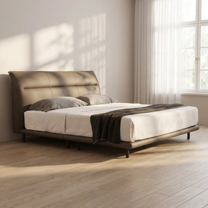 The Hudson Leather King Bed