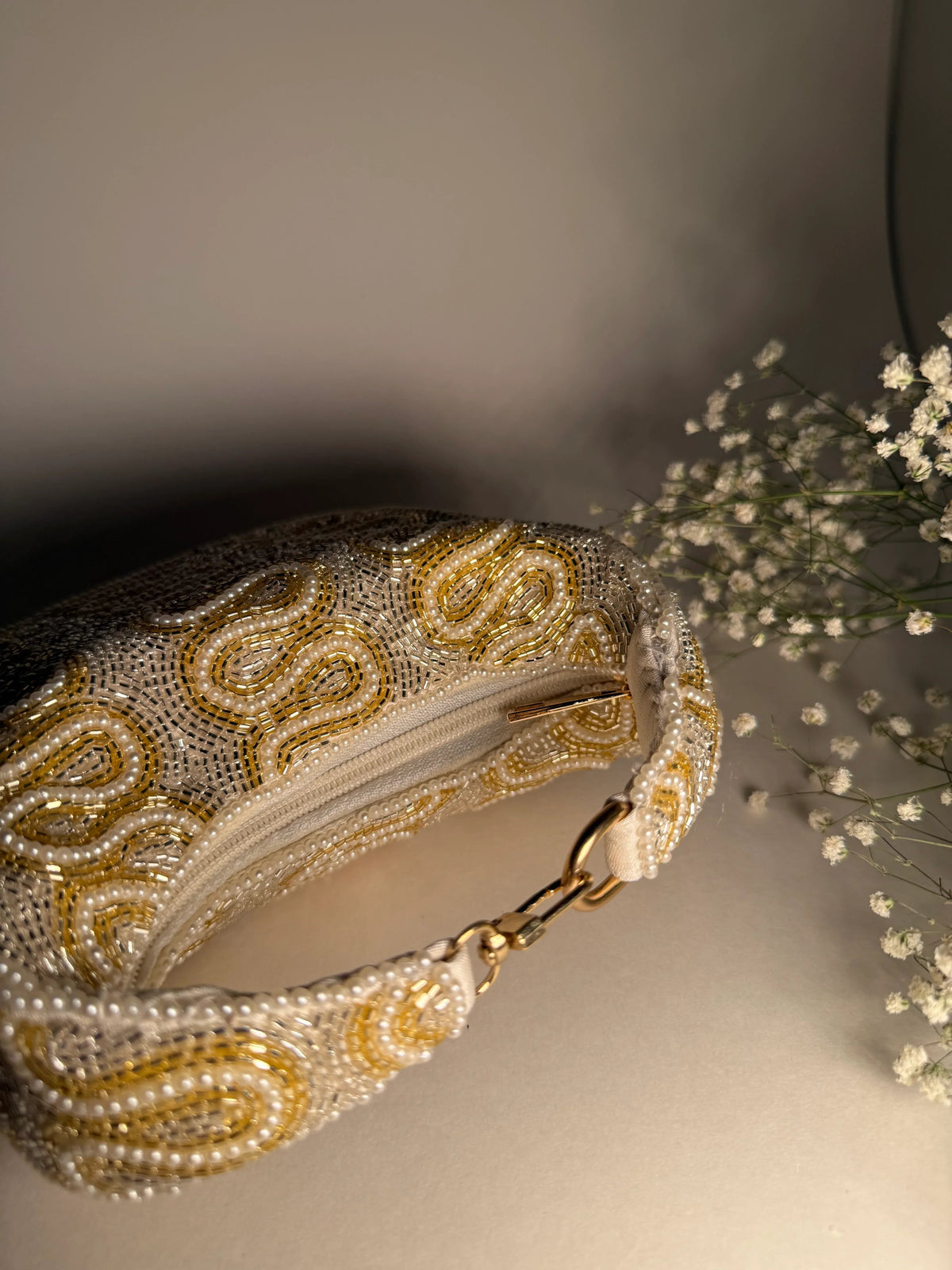 The Ivory Opulence Bag - Products Added