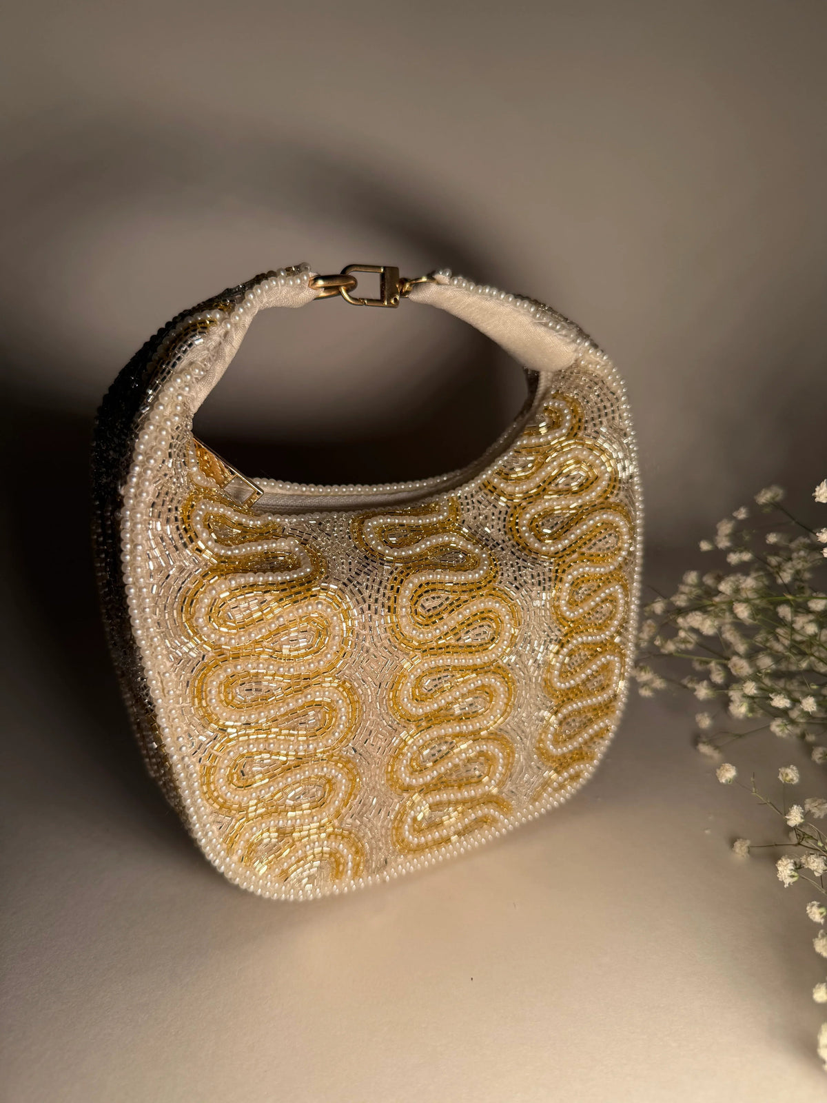 The Ivory Opulence Bag - Products Added
