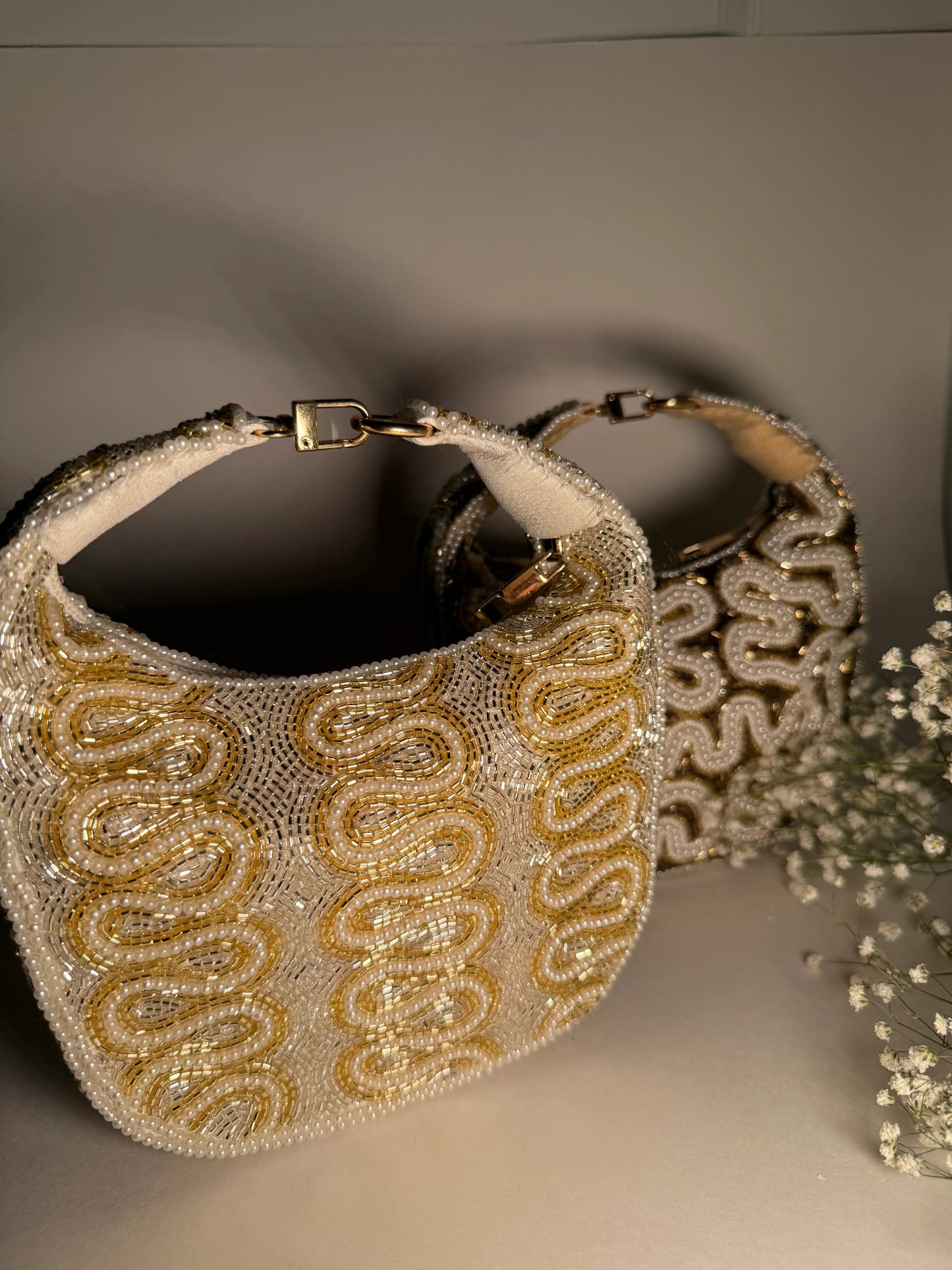 The Ivory Opulence Bag - Products Added