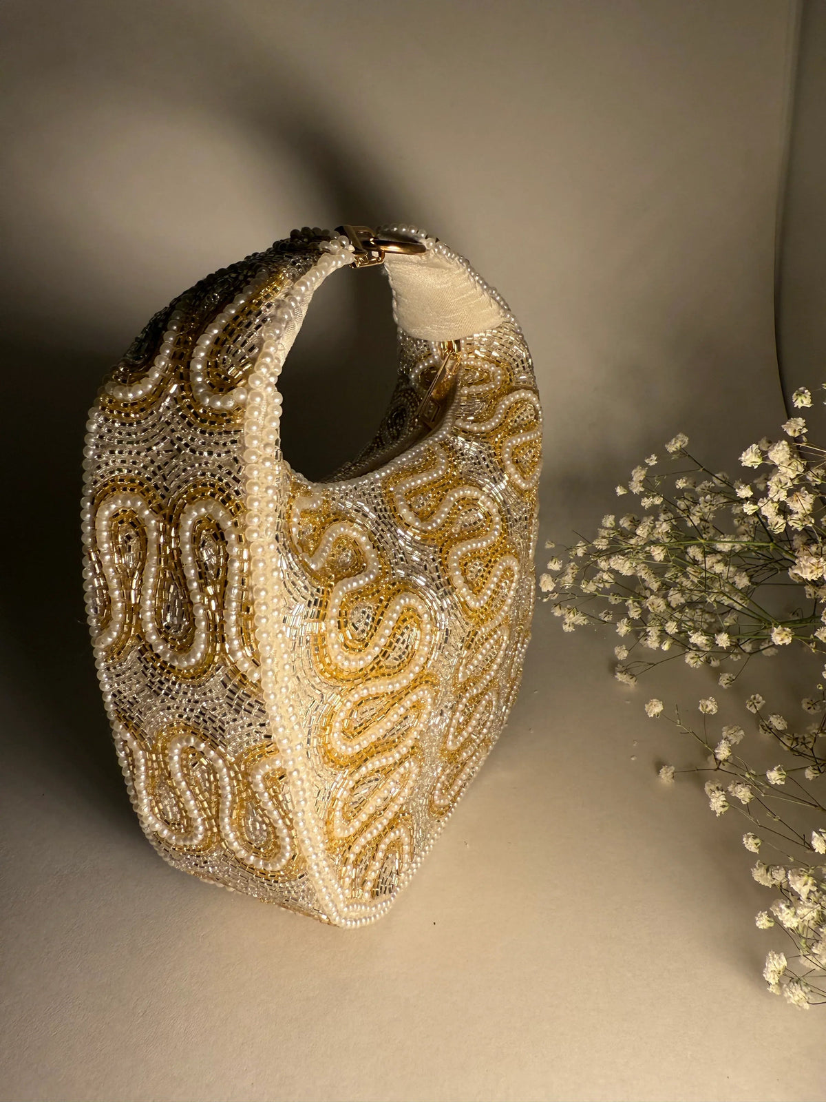 The Ivory Opulence Bag - Products Added