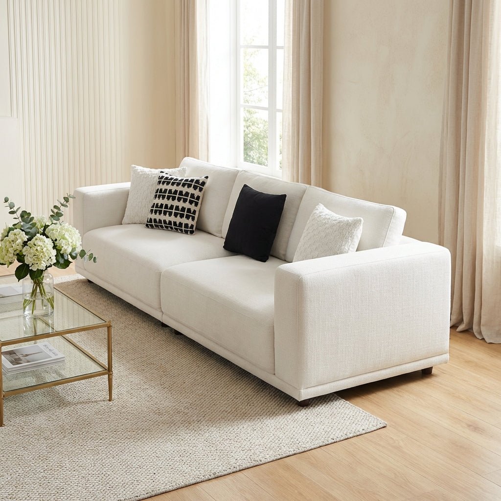 The Nordic Cotton and Linen Fabric Sofa