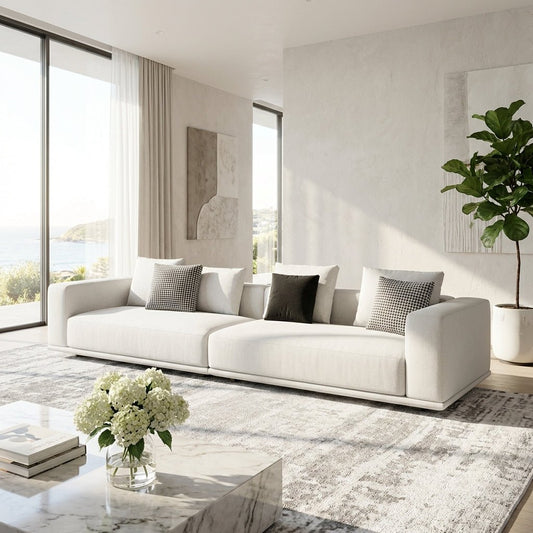 The Nordic Cotton and Linen Fabric Sofa