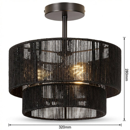 The Tulum Weave Art Ceiling Light