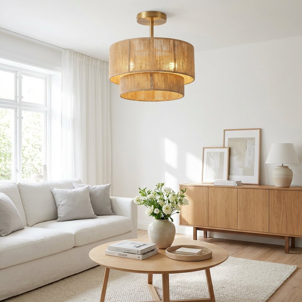 The Tulum Weave Art Ceiling Light