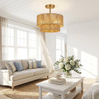The Tulum Weave Art Ceiling Light