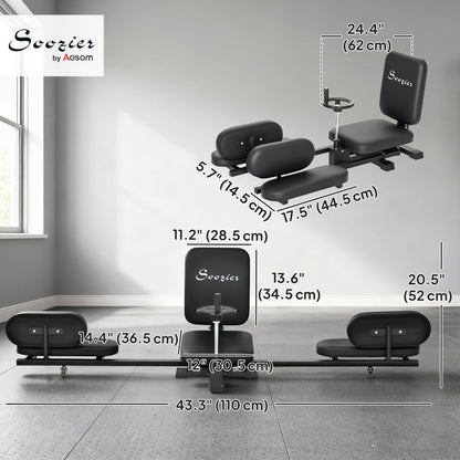 Leg Stretcher, 180° Adjustable Leg Split Machine with Handwheels, Leg Stretching Equipment for Flexibility