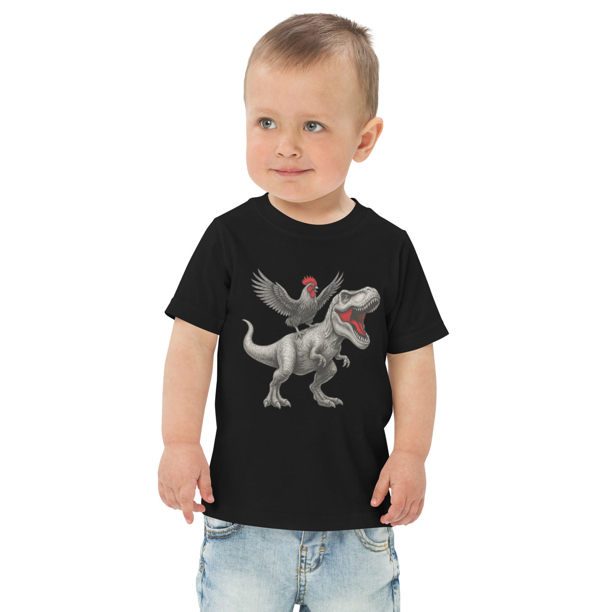 Chickasaurous Toddler jersey t-shirt