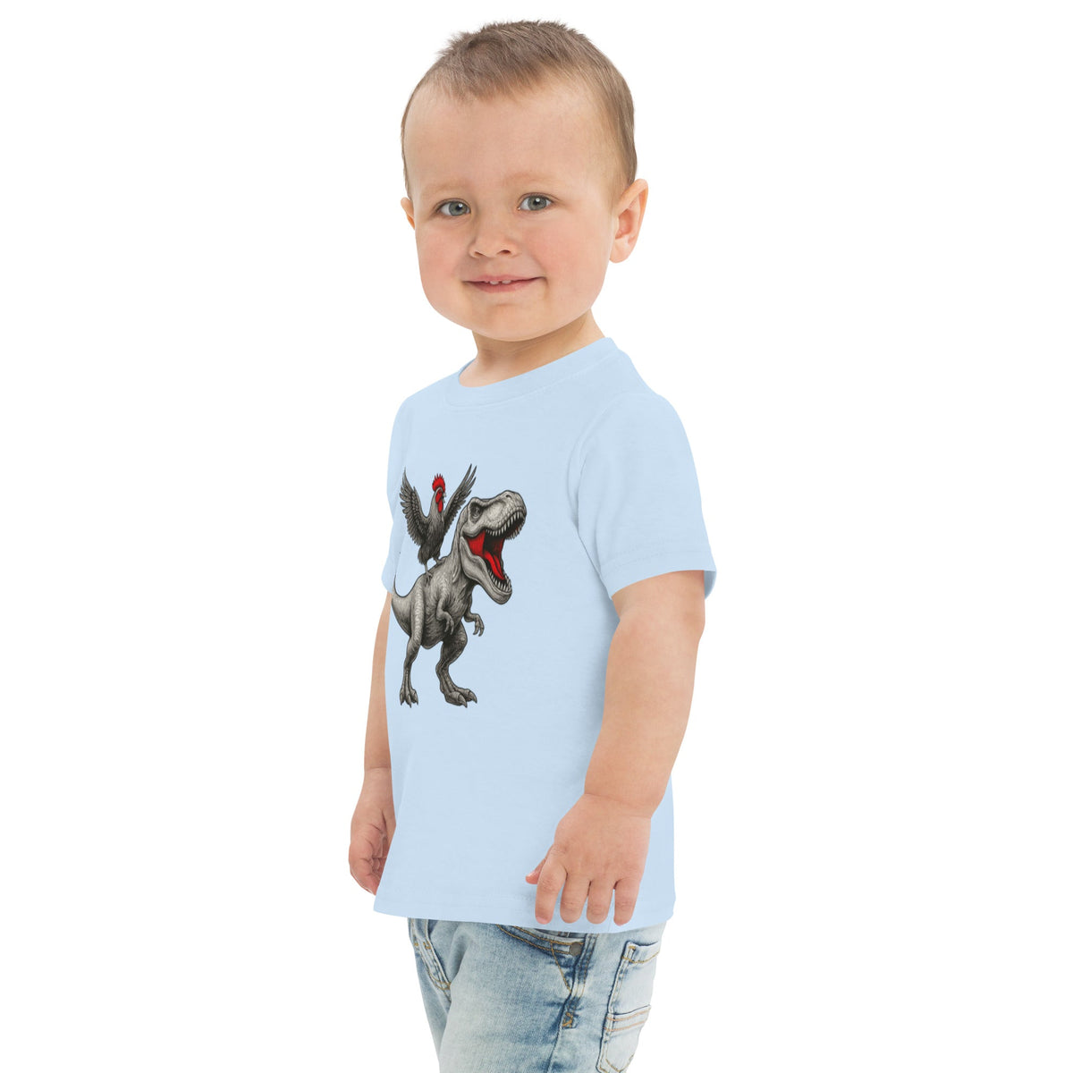 Chickasaurous Toddler jersey t-shirt
