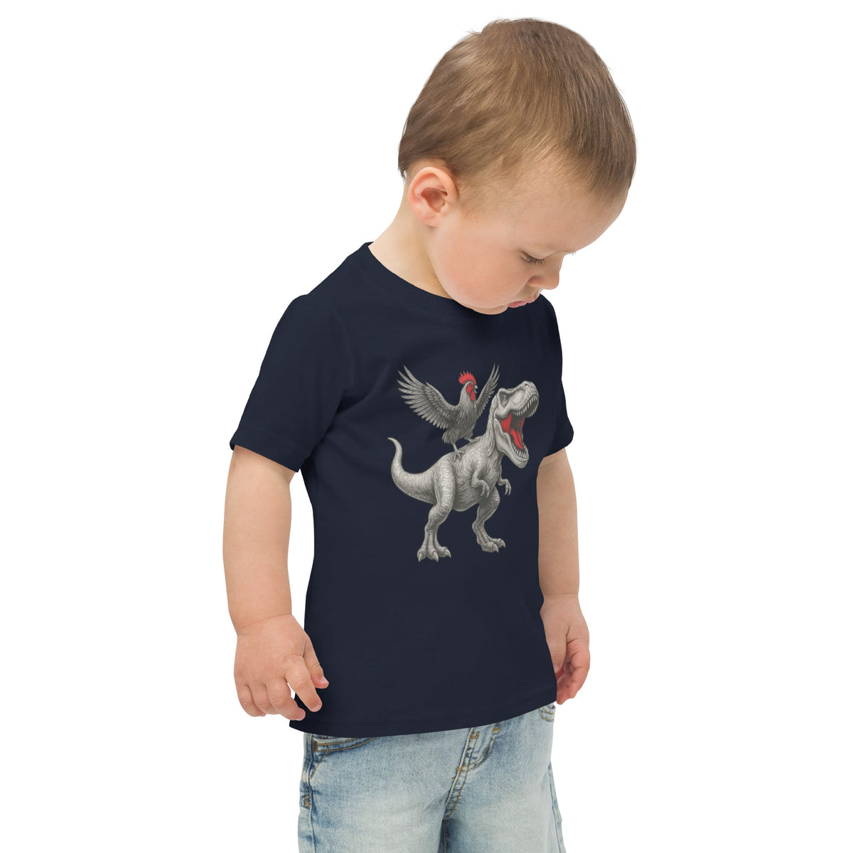 Chickasaurous Toddler jersey t-shirt