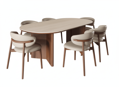 Tokyo Oval Dining Table and Chair Set