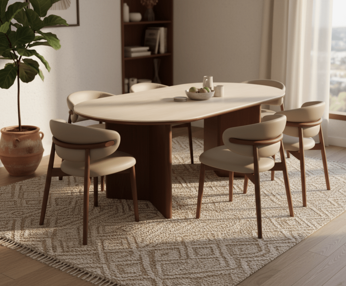 Tokyo Oval Dining Table and Chair Set