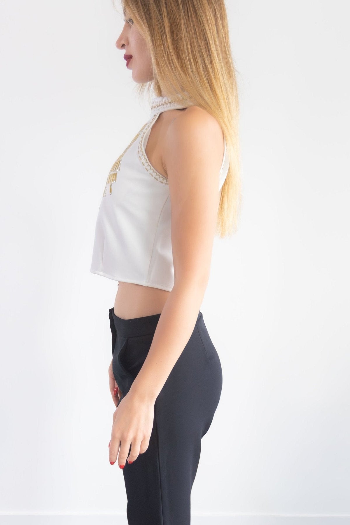 Halter Shiny Top