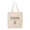 Tote bag No plastic bag brodé