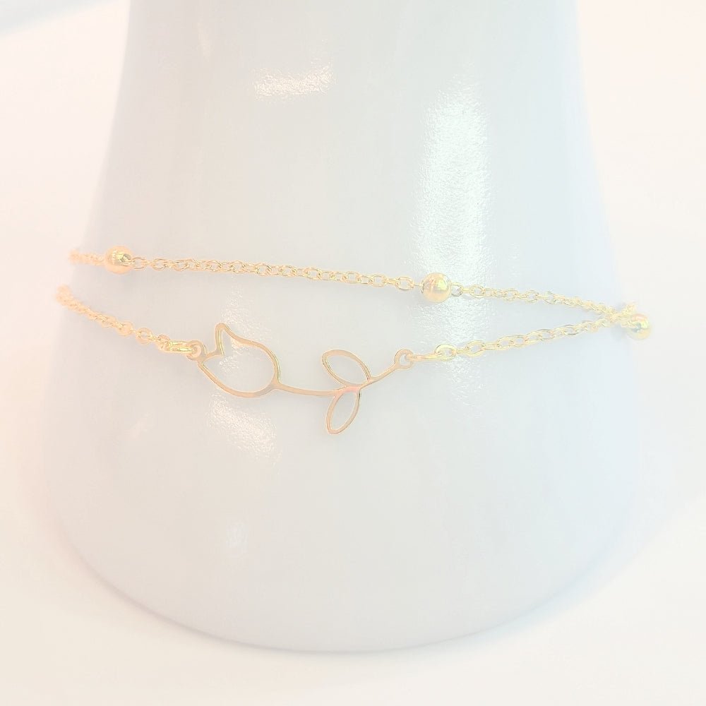 Tulip Anklet (Gold) - Products Added