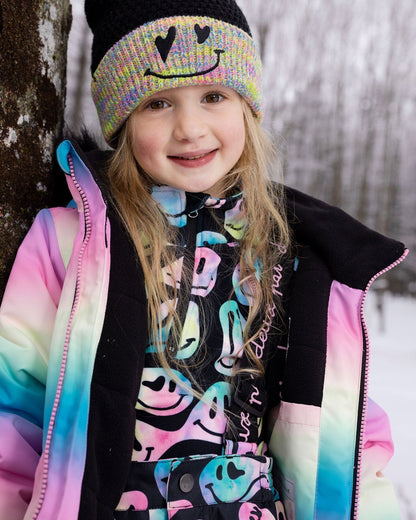 Two - Piece Thermal Underwear Set Smiley Face Girl - Products Added