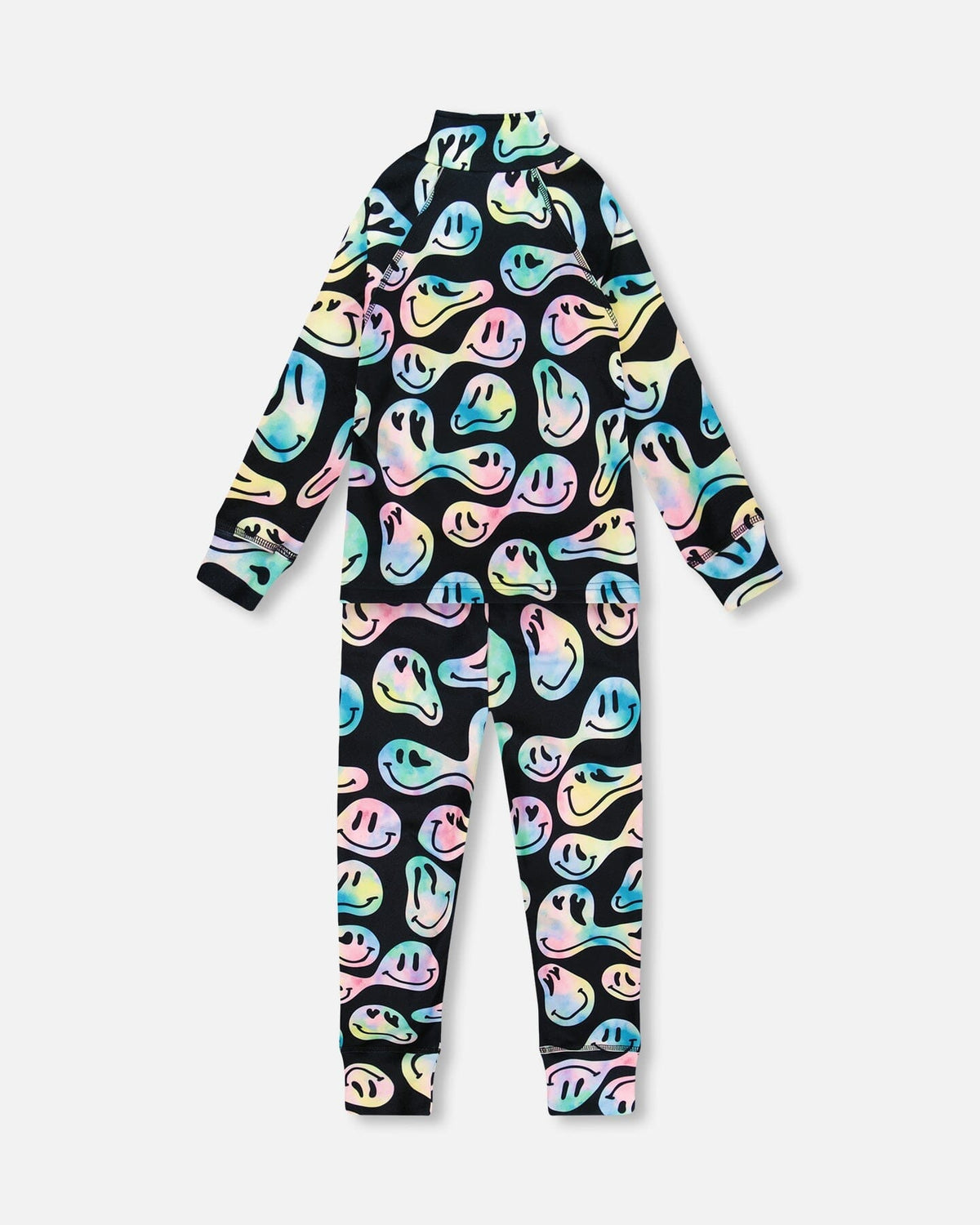 Two - Piece Thermal Underwear Set Smiley Face Girl - Products Added