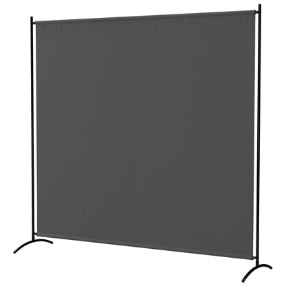 Single Panel Room Divider, UV30+ Privacy Screen, Indoor Outdoor Privacy Panel with Stable Base, Beige
