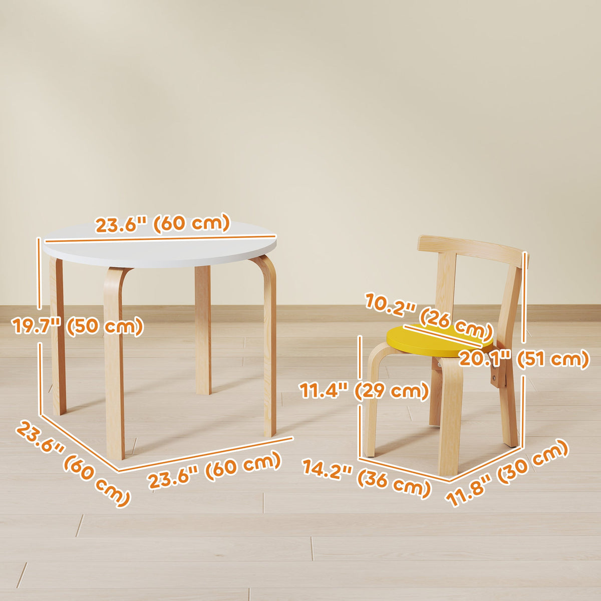 Wooden Kids Table and Chairs Set, Toddler Table and Chairs Set for 3-8 Years, Green
