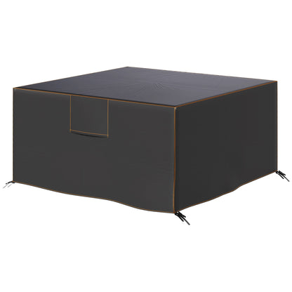 Patio Furniture Cover, Waterproof 420D Heavy Duty Outdoor Furniture Cover with Air Vents, 55.1" x 55.1" x 28.1", Black