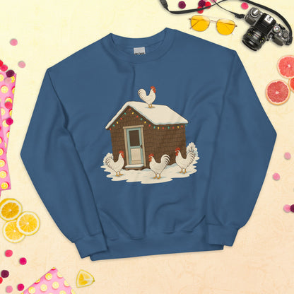 Chickmas Deck the Leghorn Unisex Sweatshirt