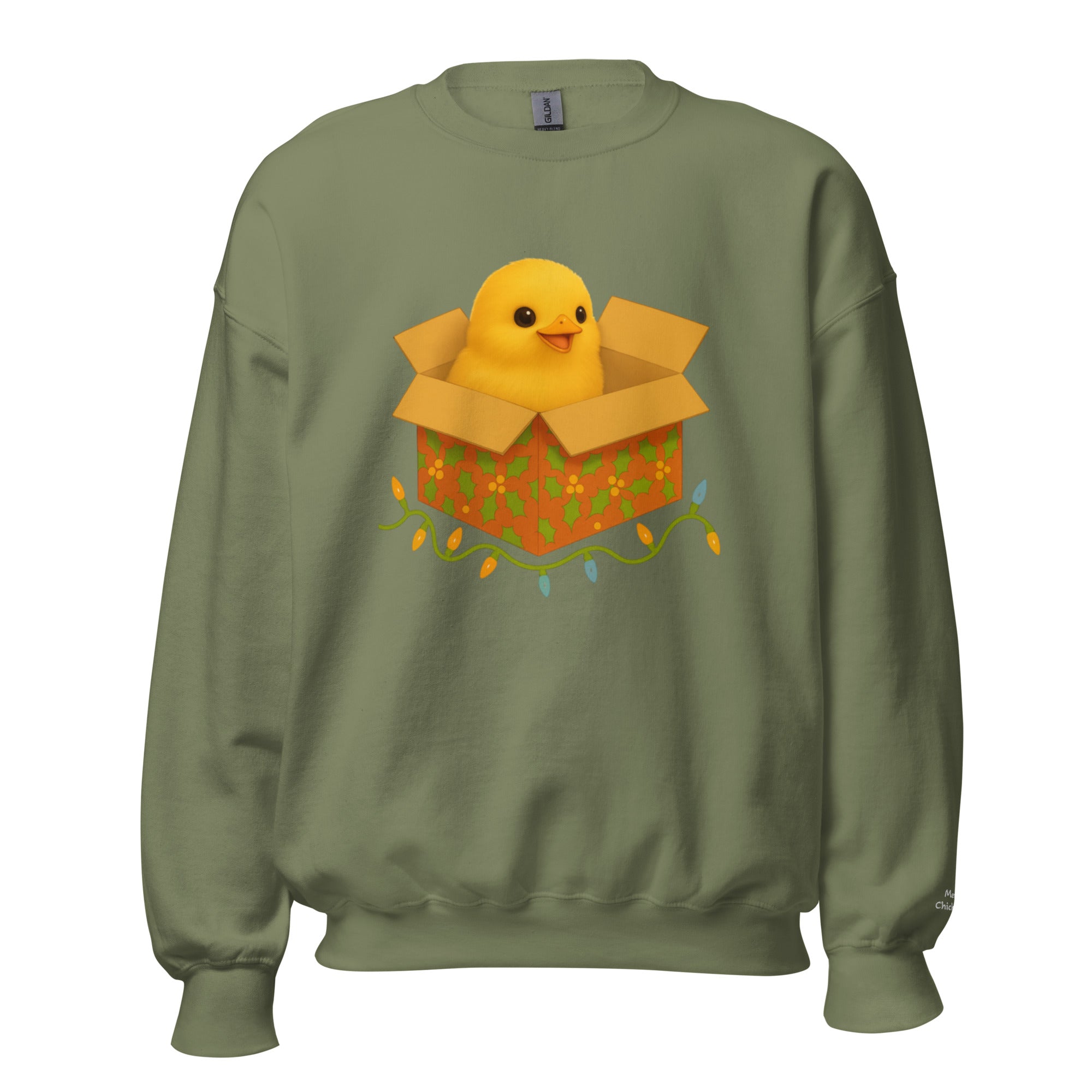 Chickmas Chick in a box Unisex Sweatshirt