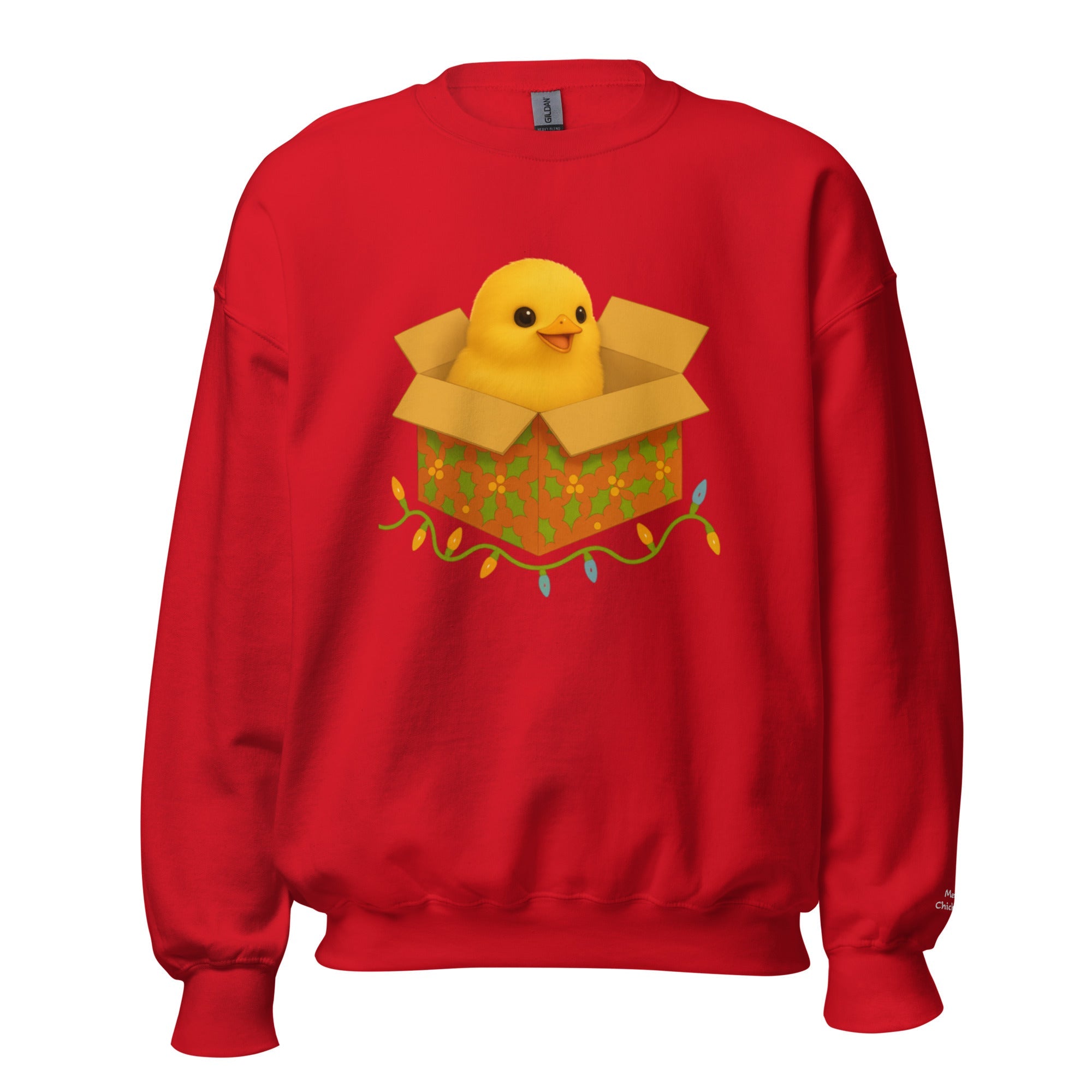 Chickmas Chick in a box Unisex Sweatshirt