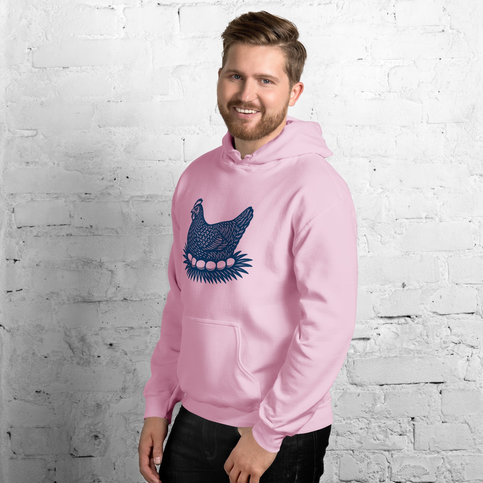 Retro Hen Unisex Bunny Hug (Hoodie)