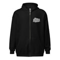 Retro Chickens Against Fascism Unisex heavy blend zip Bunny Hug (Hoodie)
