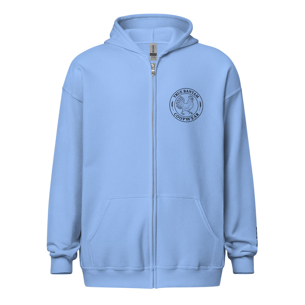 Retro Hen Unisex heavy blend zip bunny hug (hoodie)