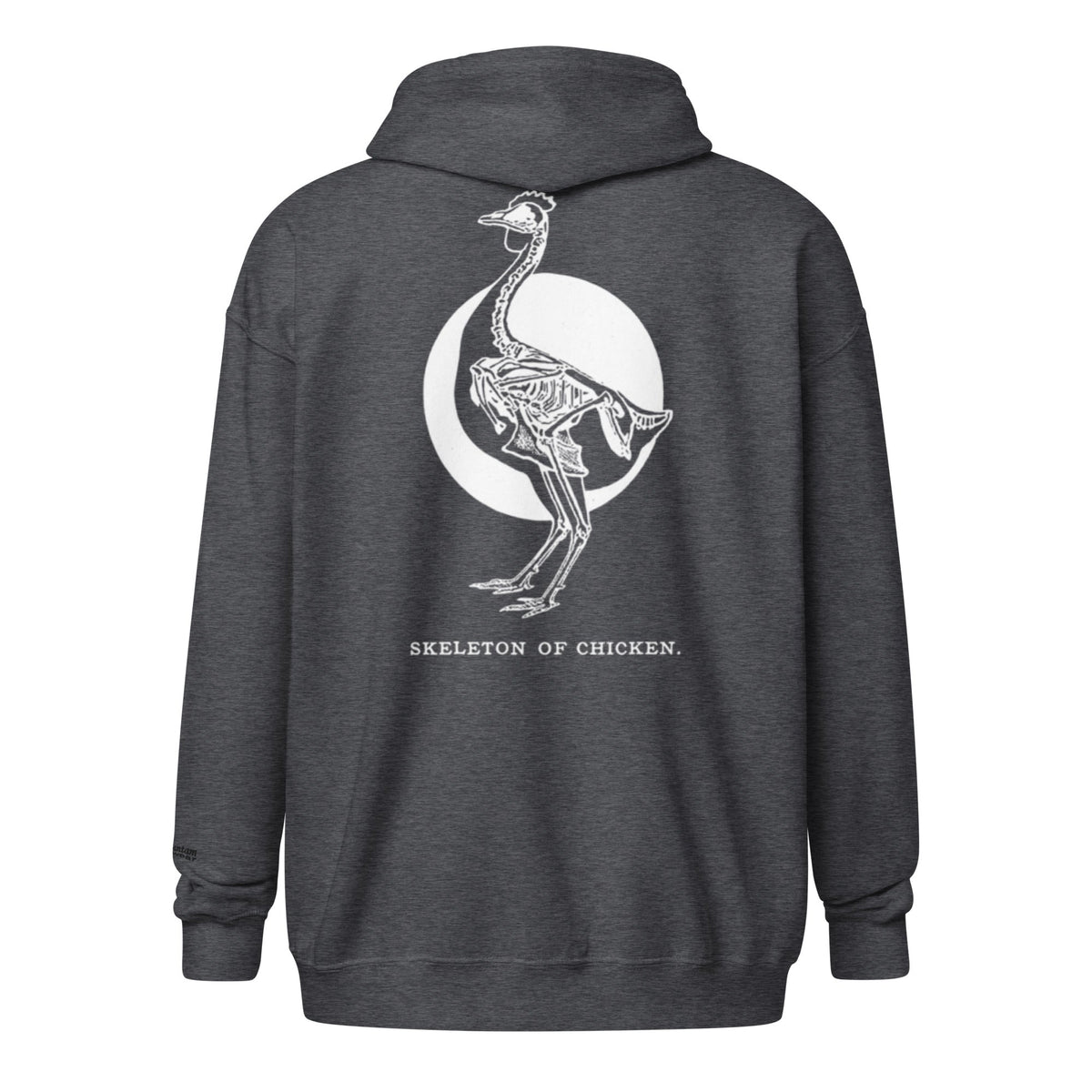 Retro Chicken Skeleton Unisex heavy blend zip hoodie