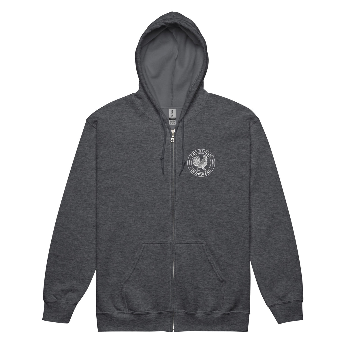 Chickasaurous Battle Unisex heavy blend zip bunny hug (hoodie)